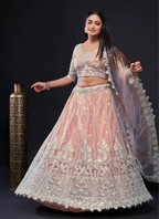 Lehenga Mart Designer Wedding Lehenga Choli For Women - Light Pink | Grocsy
