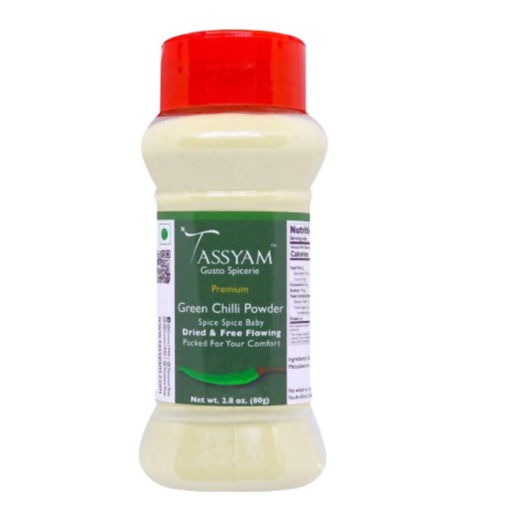 Tassyam Organics Green Chilli Powder | Grocsy