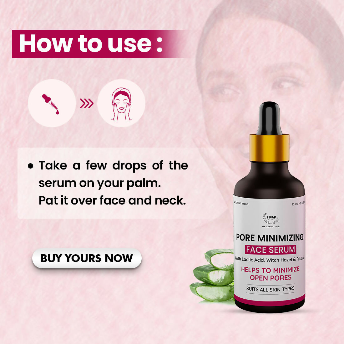 The Natural Wash Pore Minimizing Face Serum | Grocsy
