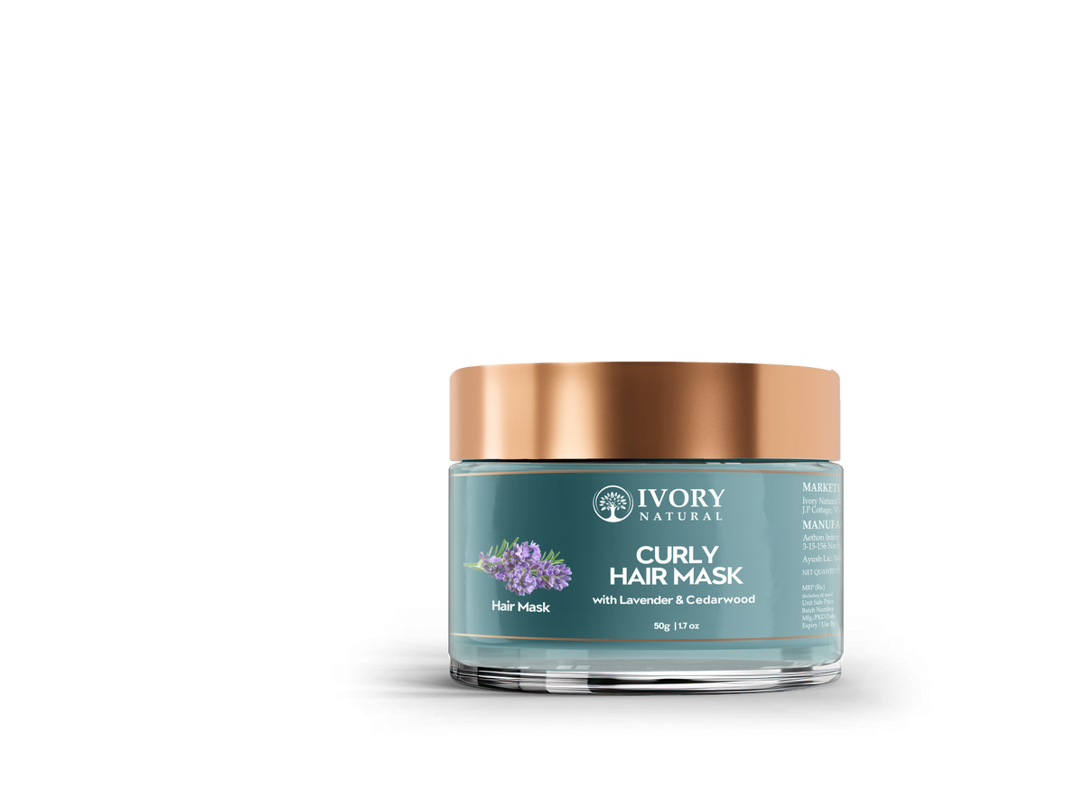 Ivory Natural Curly Hair Mask - Natural Smooth Even Curls For Both Men & Women | Grocsy