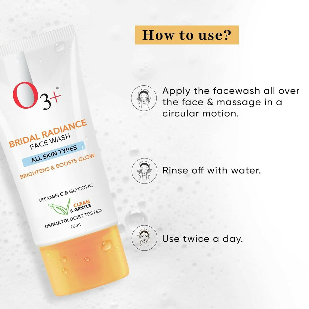 Professional O3+ Bridal Radiance Facewash | Grocsy
