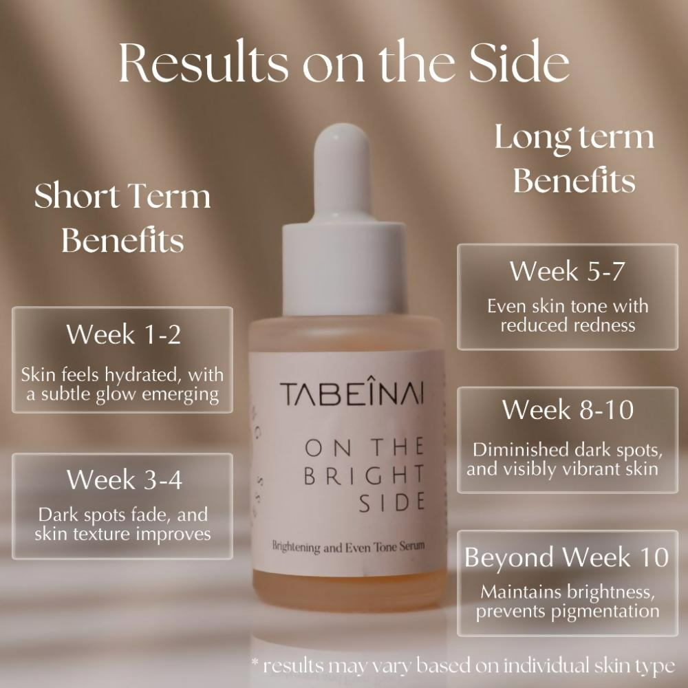 Tabeinai On The Bright Side Brightening And Even Tone Serum | Grocsy