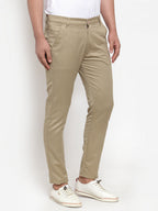 Jainish Men Beige Slim Fit Formal Trousers ( FGP 253Beigexxx ) | Grocsy