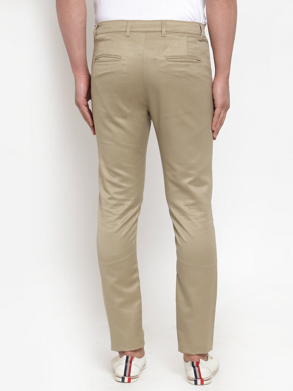 Jainish Men Beige Slim Fit Formal Trousers ( FGP 253Beigexxx ) | Grocsy