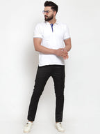 Jainish Men's Black Solid Formal Trousers ( FGP 253Black ) | Grocsy