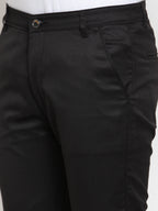 Jainish Men's Black Solid Formal Trousers ( FGP 253Black ) | Grocsy