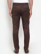 Jainish Men's Brown Solid Formal Trousers ( FGP 253Coffee ) | Grocsy