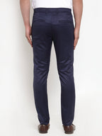 Jainish Men's Navy Solid Formal Trousers ( FGP 253Navy ) | Grocsy