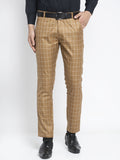 Jainish Men's Brown Formal Trousers ( FGP 260Brown ) | Grocsy