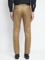 Jainish Men's Brown Formal Trousers ( FGP 260Brown ) | Grocsy