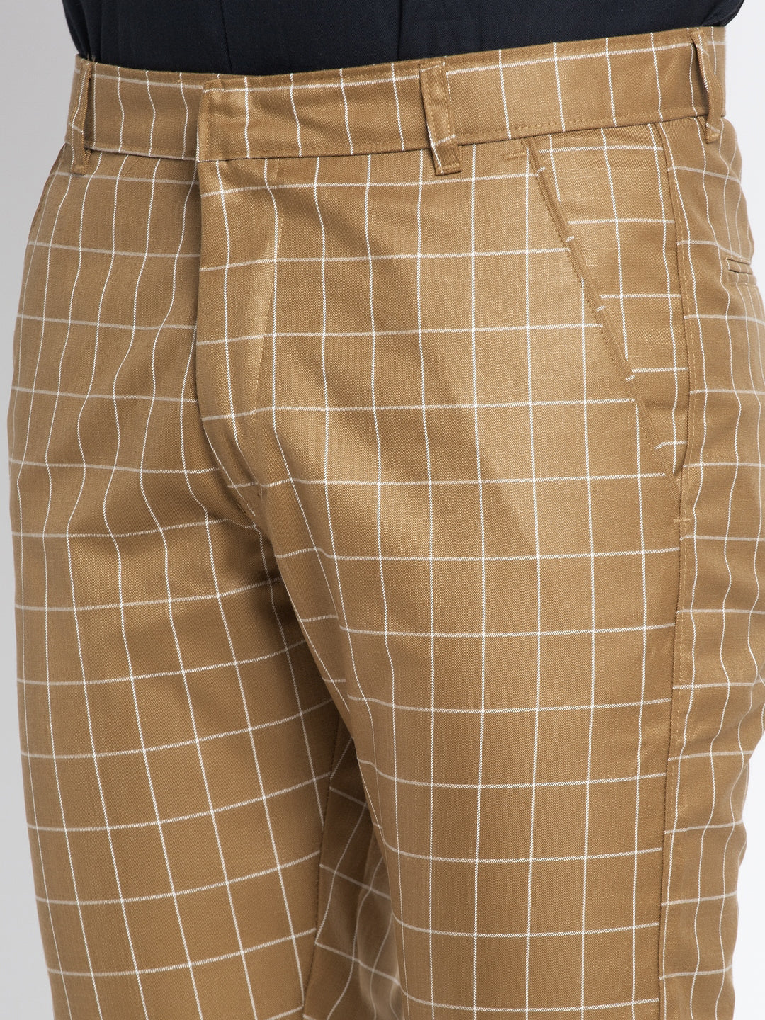 Jainish Men's Brown Formal Trousers ( FGP 260Brown ) | Grocsy