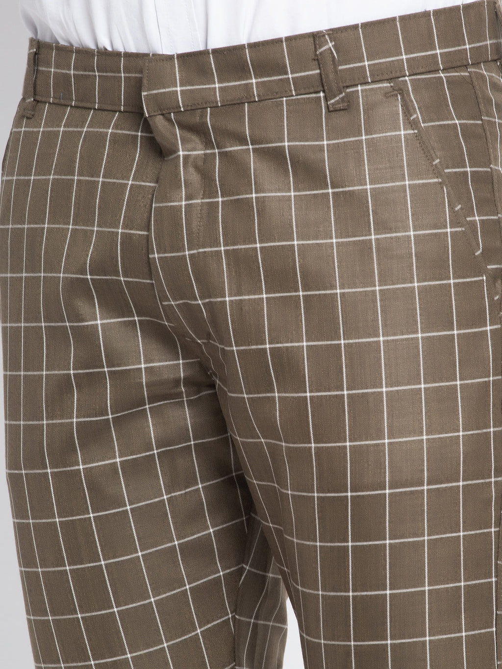 Jainish Men's Brown Formal Trousers ( FGP 260Coffee ) | Grocsy