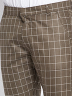 Jainish Men's Brown Formal Trousers ( FGP 260Coffee ) | Grocsy