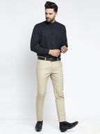 Jainish Men's Cream Formal Trousers ( FGP 260Cream ) | Grocsy