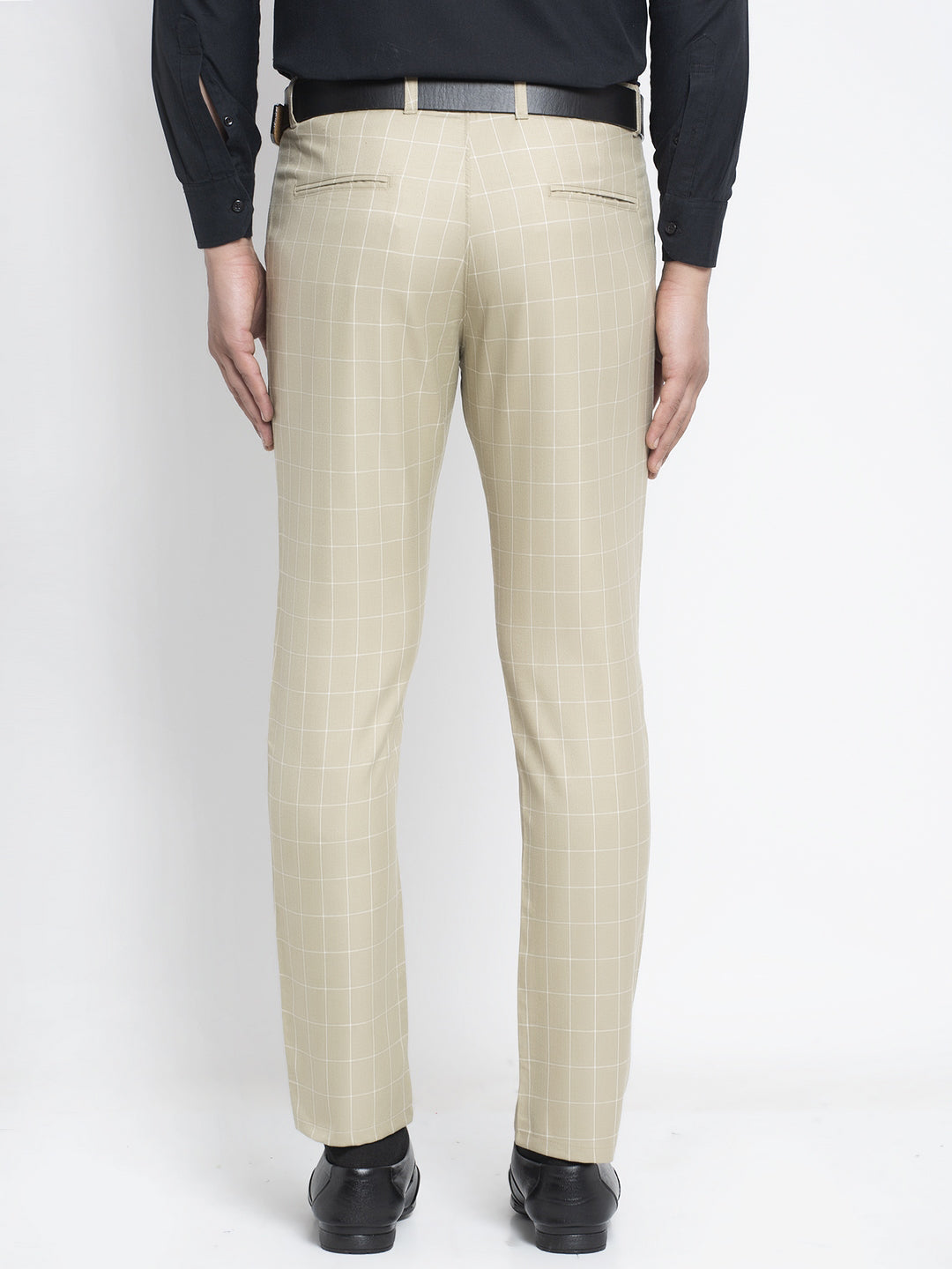 Jainish Men's Cream Formal Trousers ( FGP 260Cream ) | Grocsy