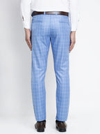 Jainish Men's Blue Formal Trousers ( FGP 260Light-Blue ) | Grocsy