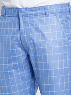 Jainish Men's Blue Formal Trousers ( FGP 260Light-Blue ) | Grocsy
