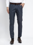 Jainish Men's Navy Formal Trousers ( FGP 260Navy ) | Grocsy