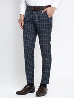Jainish Men's Navy Formal Trousers ( FGP 260Navy ) | Grocsy