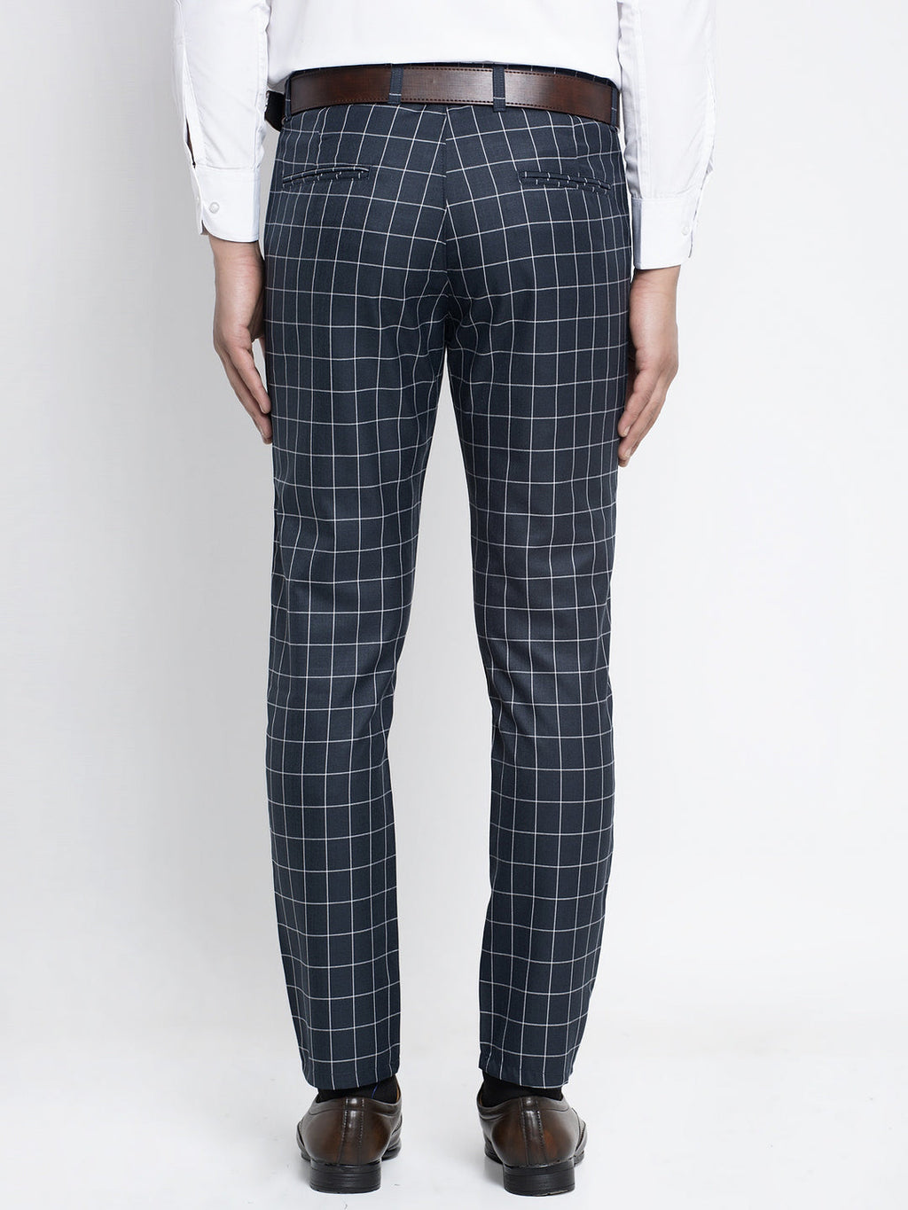 Jainish Men's Navy Formal Trousers ( FGP 260Navy ) | Grocsy