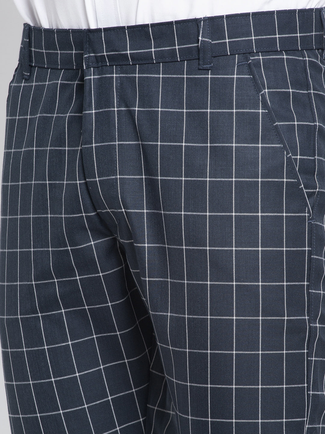 Jainish Men's Navy Formal Trousers ( FGP 260Navy ) | Grocsy