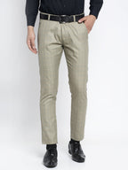 Jainish Men's Green Formal Trousers ( FGP 260Pista ) | Grocsy
