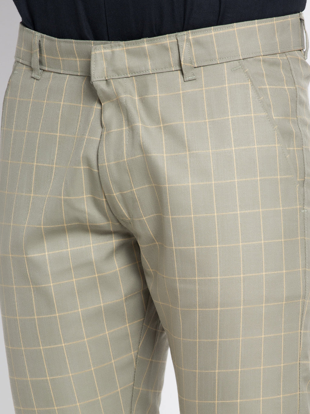 Jainish Men's Green Formal Trousers ( FGP 260Pista ) | Grocsy