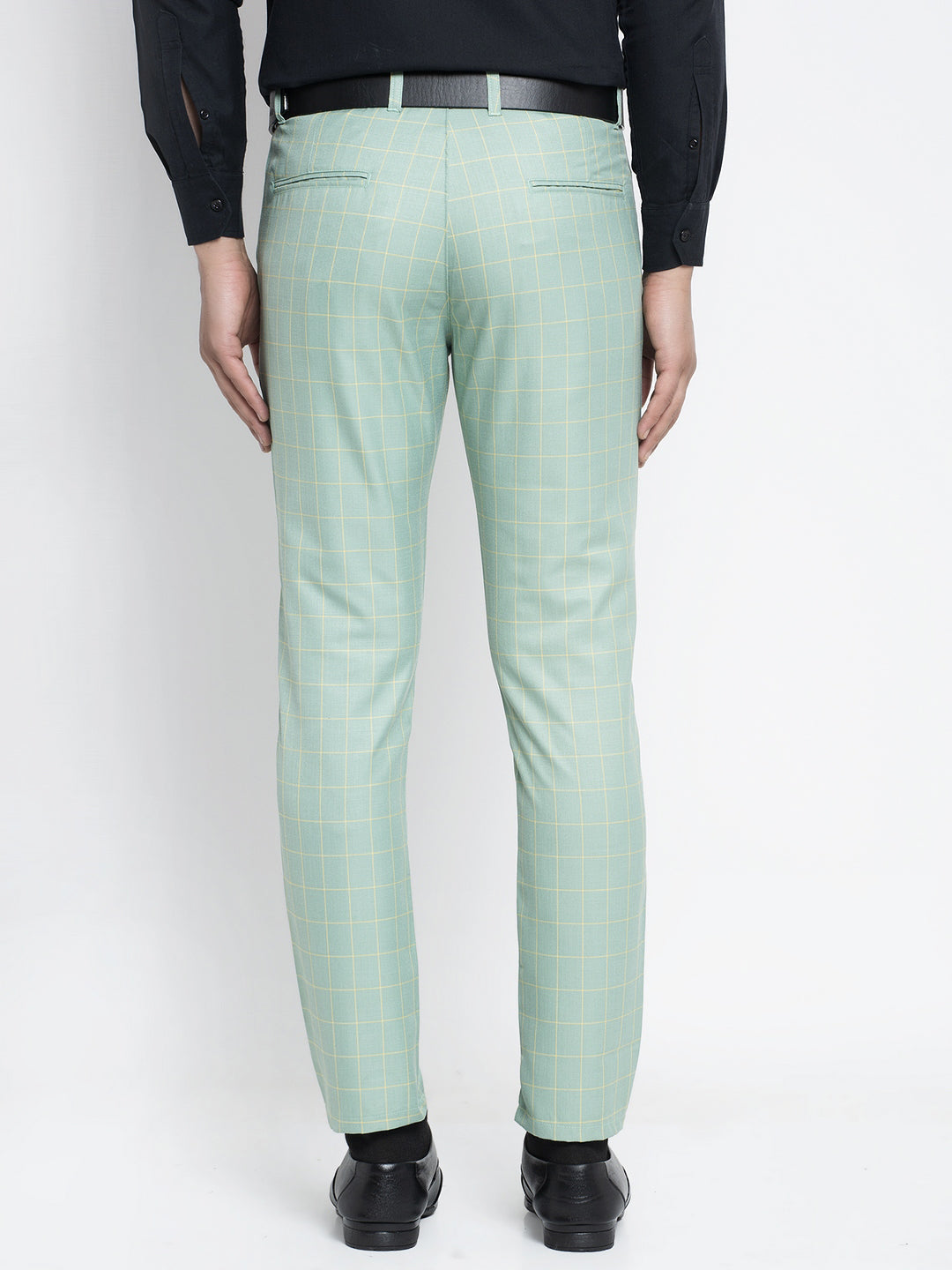 Jainish Men's Green Formal Trousers ( FGP 260Sea-Green ) | Grocsy