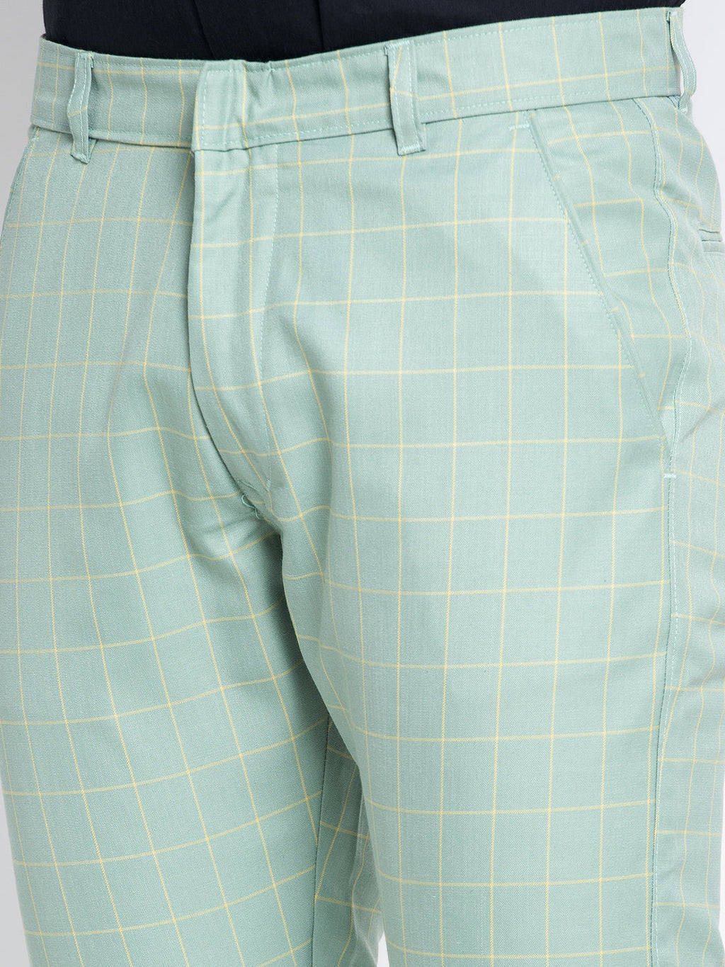 Jainish Men's Green Formal Trousers ( FGP 260Sea-Green ) | Grocsy