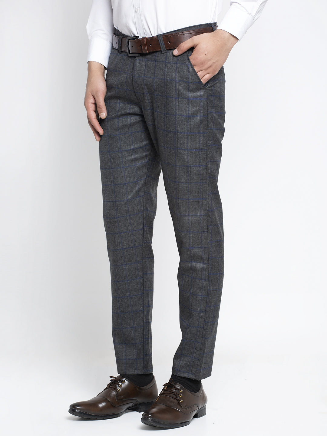 Jainish Men's Black Formal Trousers ( FGP 261Black ) | Grocsy