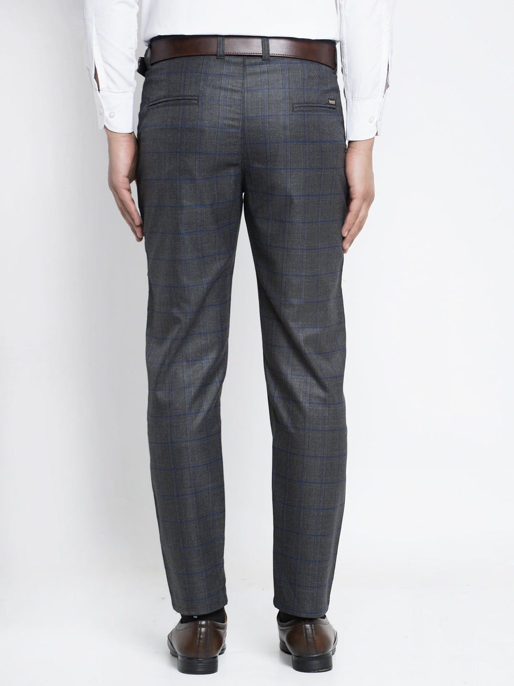 Jainish Men's Black Formal Trousers ( FGP 261Black ) | Grocsy
