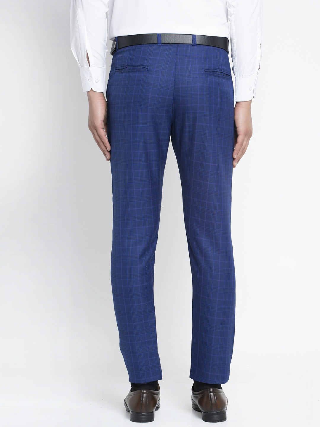 Jainish Men's Blue Formal Trousers ( FGP 261Blue ) | Grocsy