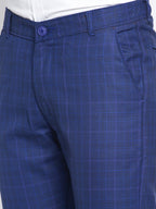 Jainish Men's Blue Formal Trousers ( FGP 261Blue ) | Grocsy