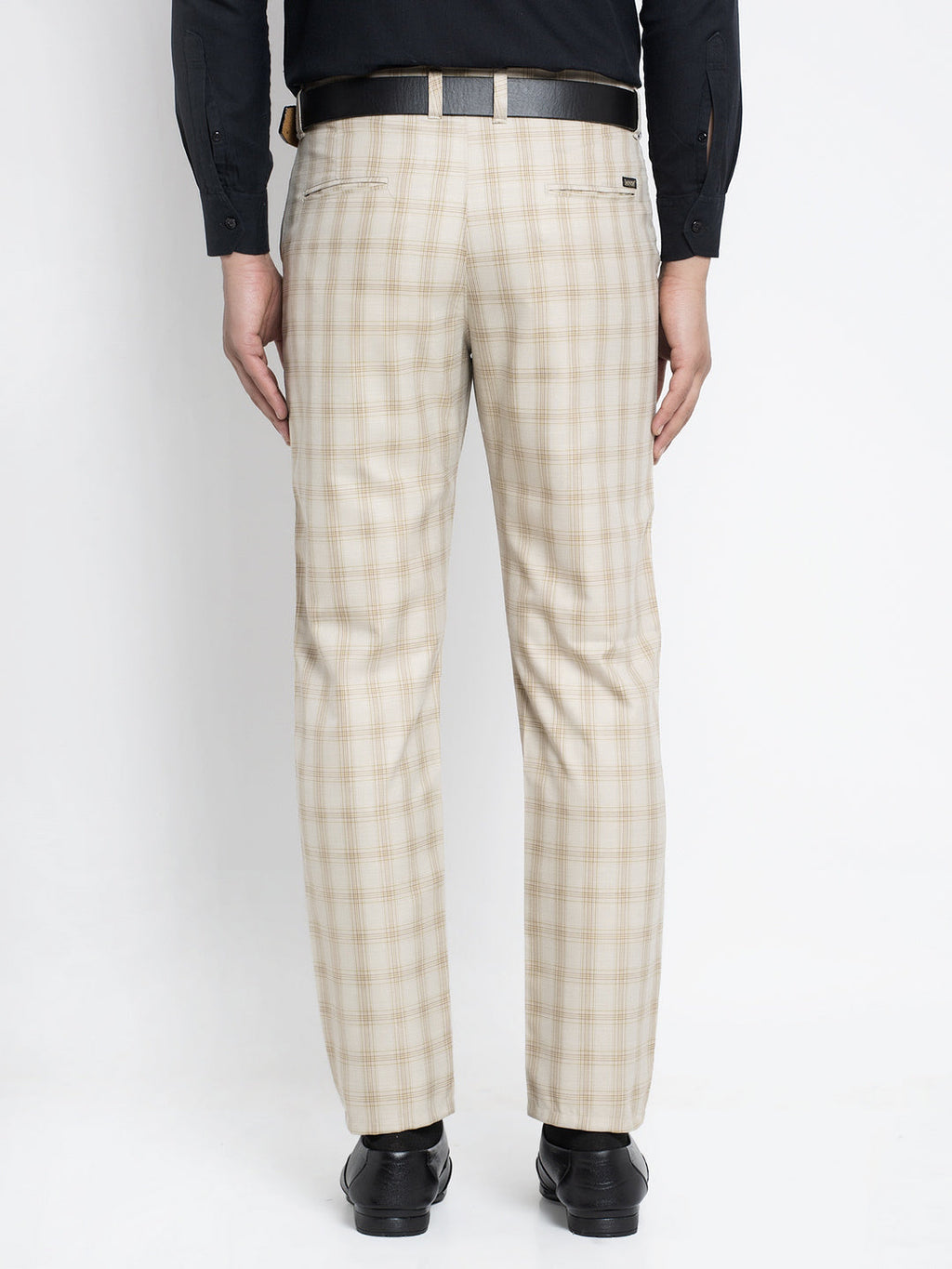 Jainish Men's Cream Formal Trousers ( FGP 261Cream ) | Grocsy
