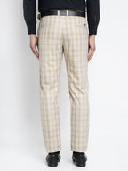 Jainish Men's Cream Formal Trousers ( FGP 261Cream ) | Grocsy