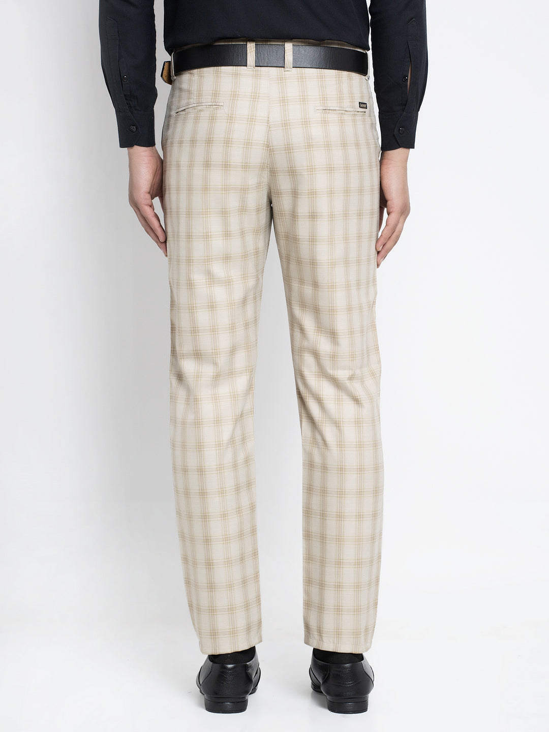 Jainish Men's Cream Formal Trousers ( FGP 261Cream ) | Grocsy