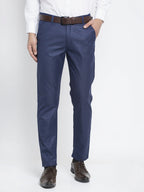 Jainish Men's Blue Formal Trousers ( FGP 262Blue ) | Grocsy