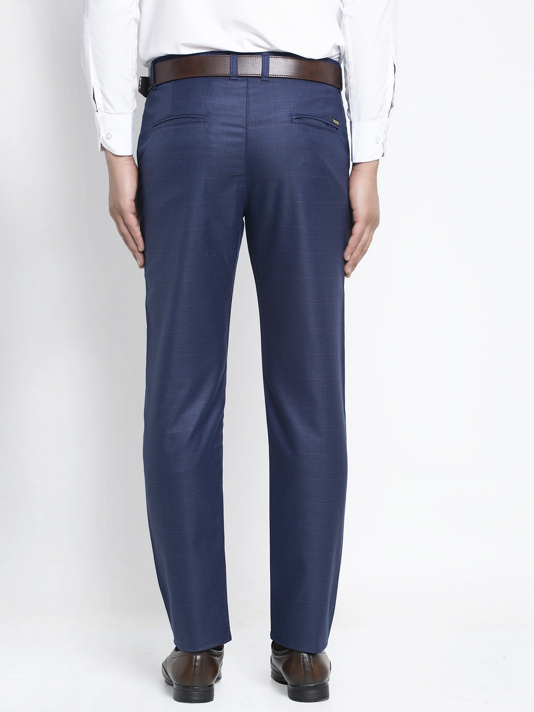 Jainish Men's Blue Formal Trousers ( FGP 262Blue ) | Grocsy