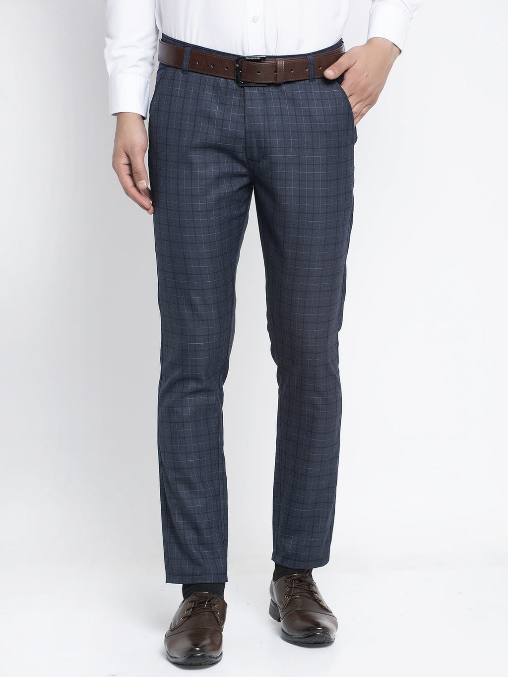 Jainish Men's Black Formal Trousers ( FGP 263Charcoal ) | Grocsy