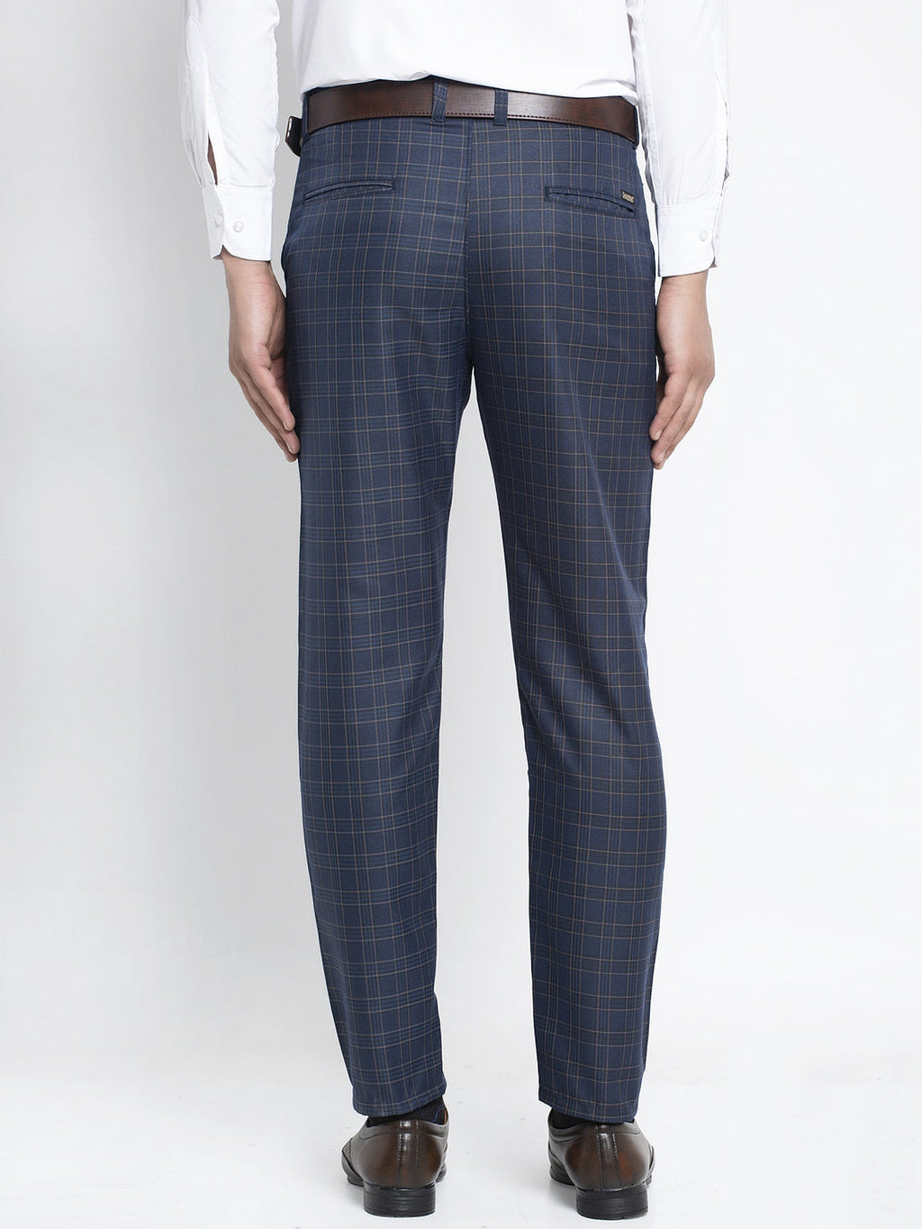 Jainish Men's Navy Formal Trousers ( FGP 264Navy ) | Grocsy