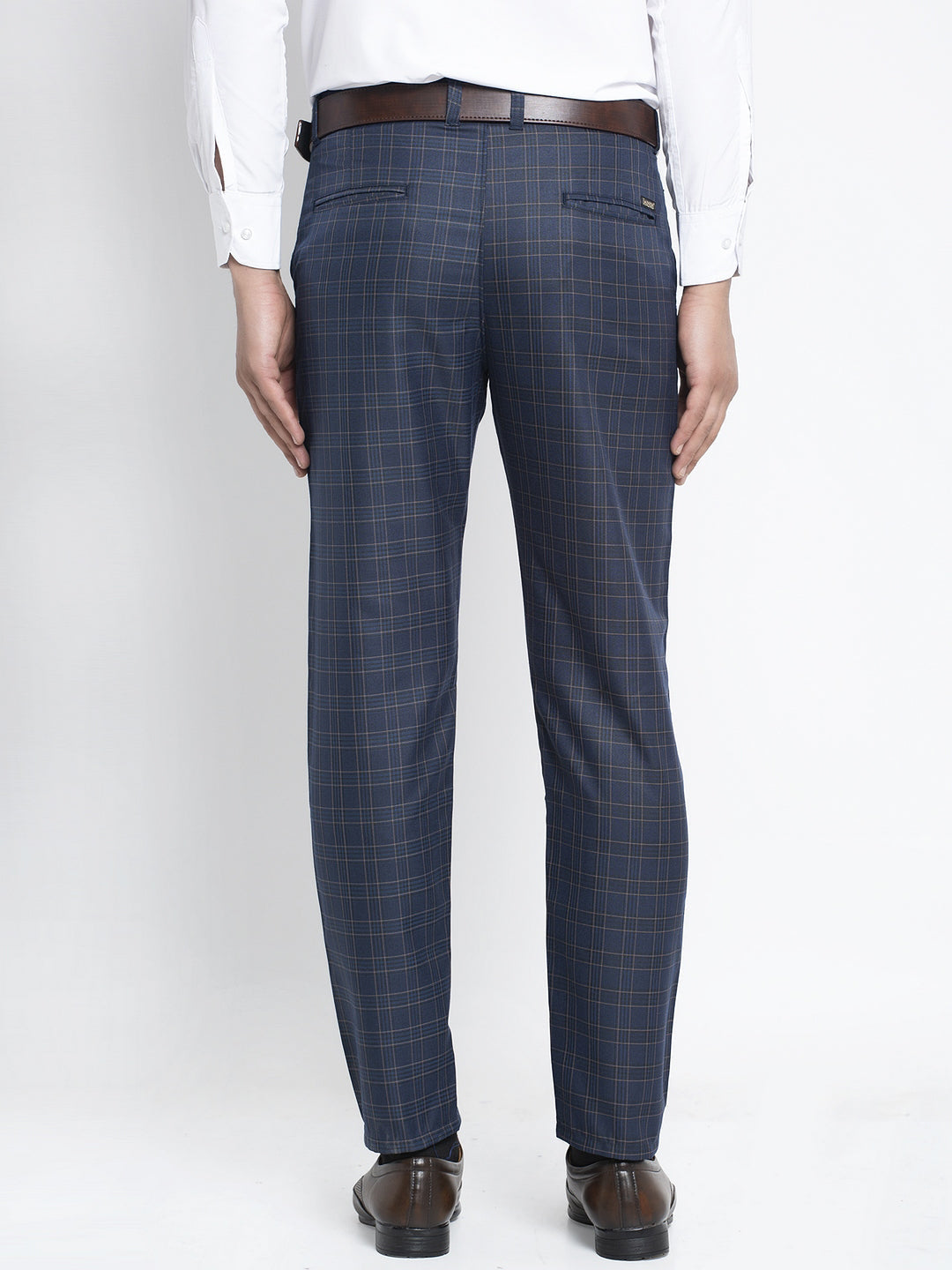 Jainish Men's Navy Formal Trousers ( FGP 264Navy ) | Grocsy