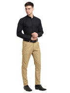 Jainish Men's Beige Cotton Checked Formal Trousers ( FGP 267Beige ) | Grocsy