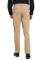 Jainish Men's Beige 4-Way Lycra Tapered Fit Trousers ( FGP 269Beige ) | Grocsy
