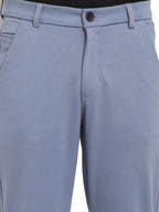 Jainish Men's Grey 4-Way Lycra Tapered Fit Trousers ( FGP 269Grey ) | Grocsy