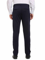 Jainish Men's Navy Blue 4-Way Lycra Tapered Fit Trousers ( FGP 269Navy ) | Grocsy