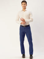 Jainish Men's Blue Checked Formal Trousers ( FGP 270 Blue ) | Grocsy