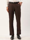 Jainish Men's Coffee Checked Formal Trousers ( FGP 270 Coffee ) | Grocsy