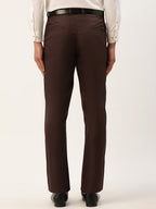 Jainish Men's Coffee Checked Formal Trousers ( FGP 270 Coffee ) | Grocsy