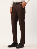 Jainish Men's Coffee Checked Formal Trousers ( FGP 270 Coffee ) | Grocsy
