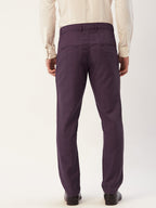 Jainish Men's Maroon Checked Formal Trousers ( FGP 270 Maroon ) | Grocsy